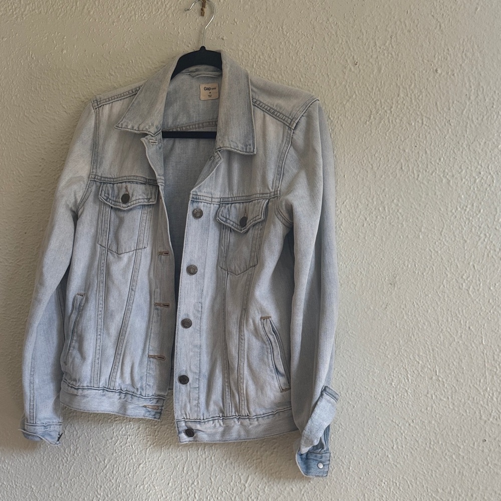 GAP Light Blue Denim Jacket - Button Closure